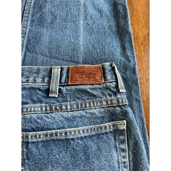 L.L. Bean Relaxed Fit Jeans Medium Wash 38 X 34 Men's Denim Straight Leg Dad - Picture 5 of 8